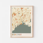 bridgeport, connecticut map poster - image 1