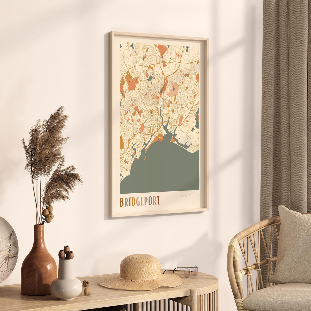 bridgeport, connecticut map poster - image 2