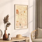 sherman oaks, california map poster - image 2
