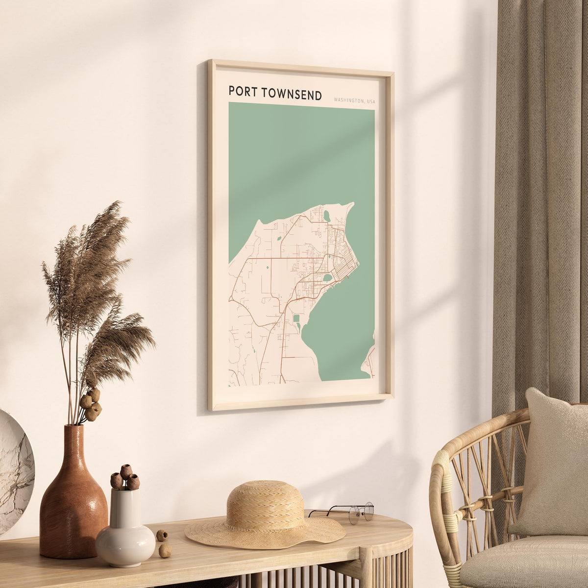 port townsend, washington map poster - image 2