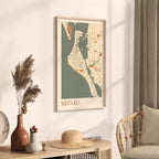 siesta key, florida map poster - image 2