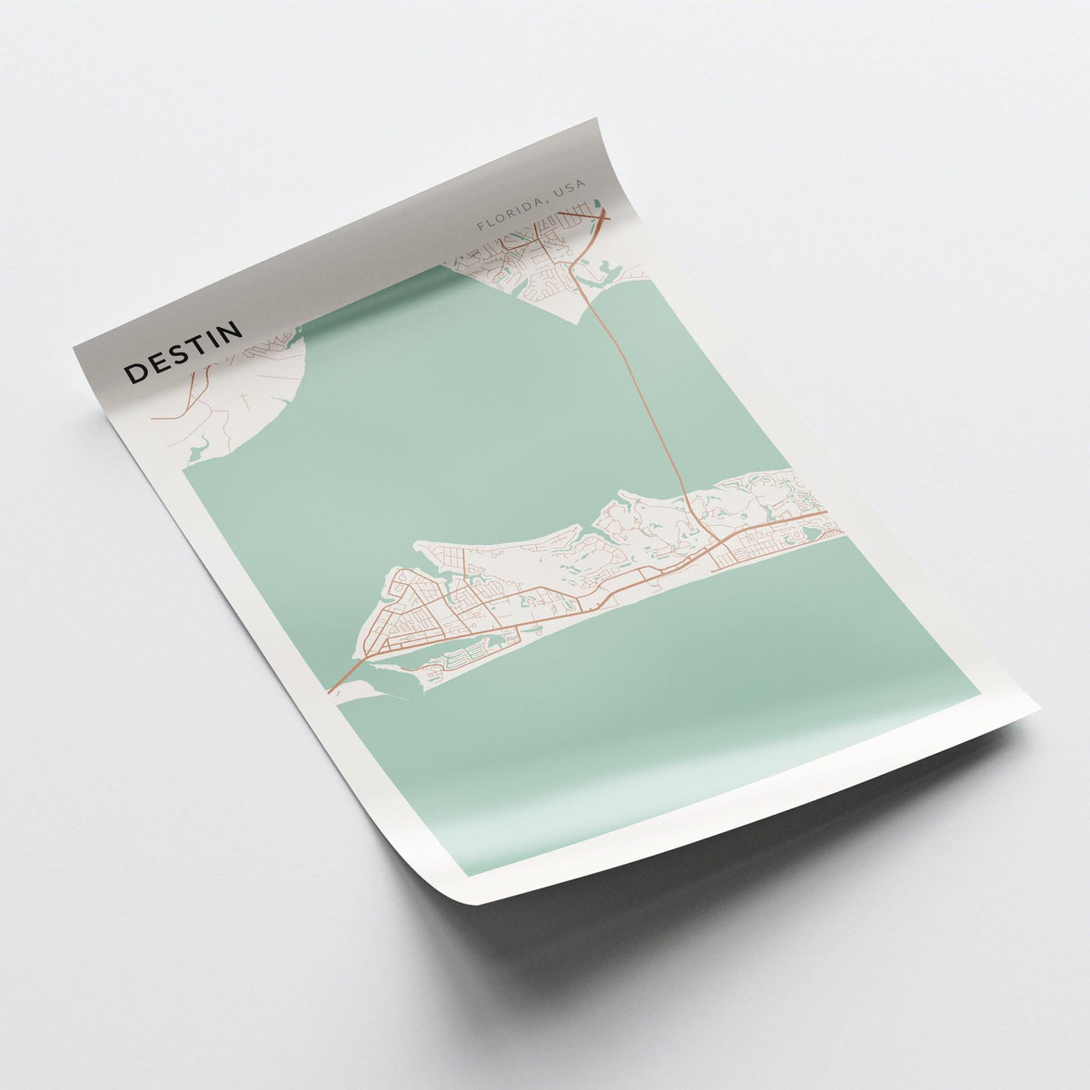 destin, florida map poster - image 4