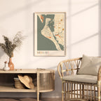 siesta key, florida map poster - image 3