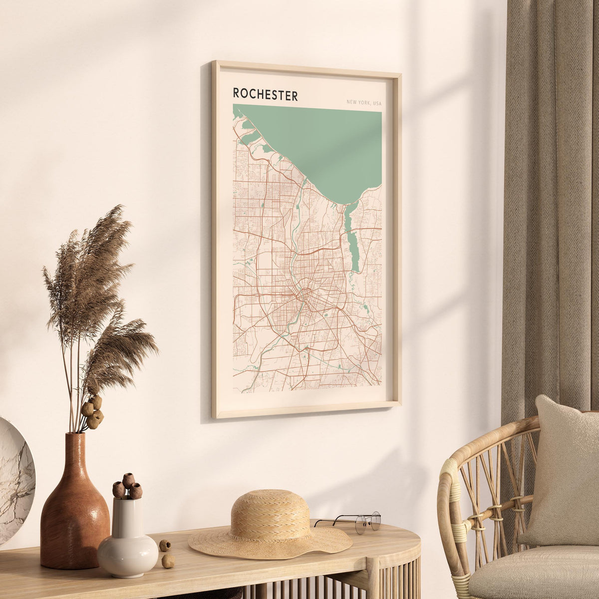 rochester, new york map poster - image 2