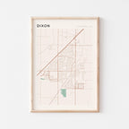 dixon, california map poster - image 1