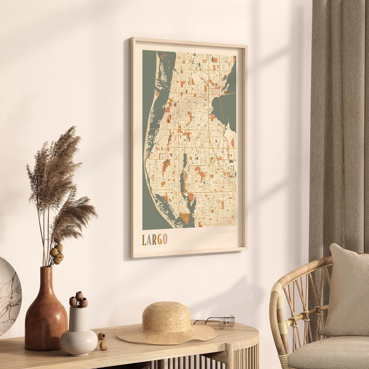 largo, florida map poster - image 2