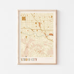studio city, california map poster - image 1