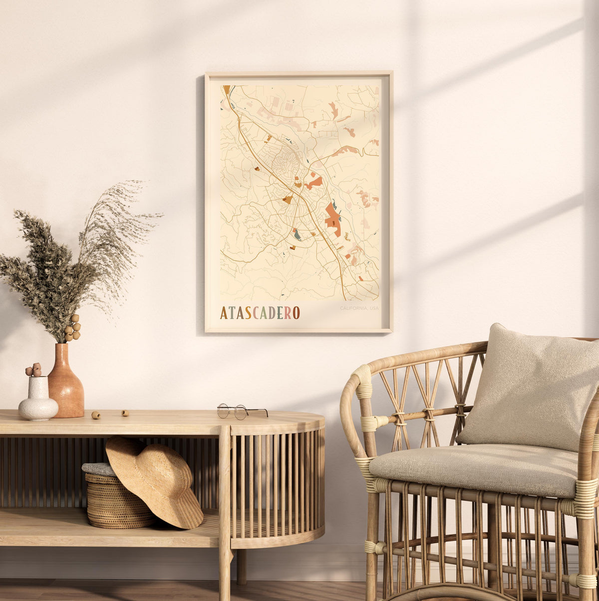 atascadero, california map poster - image 3