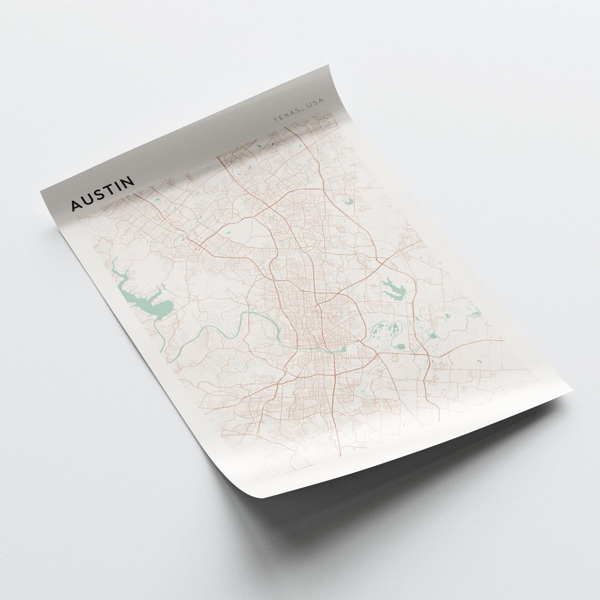 austin, texas map poster - image 4