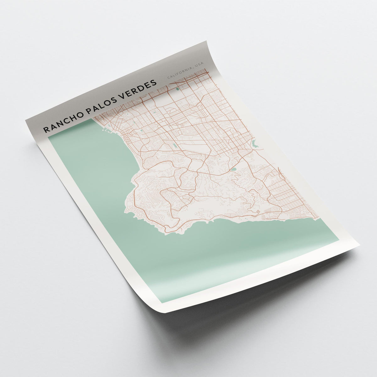 rancho palos verdes, california map poster - image 4