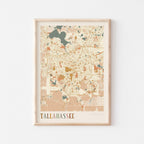 tallahassee, florida map poster - image 1