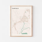 fairfield, california map poster - image 1