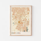 chapel hill, north carolina map poster - image 1