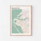 bradenton, florida map poster - image 1