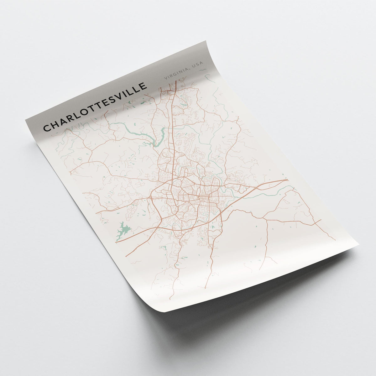 charlottesville, virginia map poster - image 4