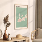 key west, florida map poster - image 2