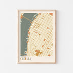 chelsea, new york map poster - image 1
