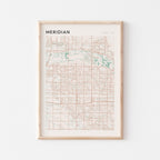 meridian, idaho map poster - image 1