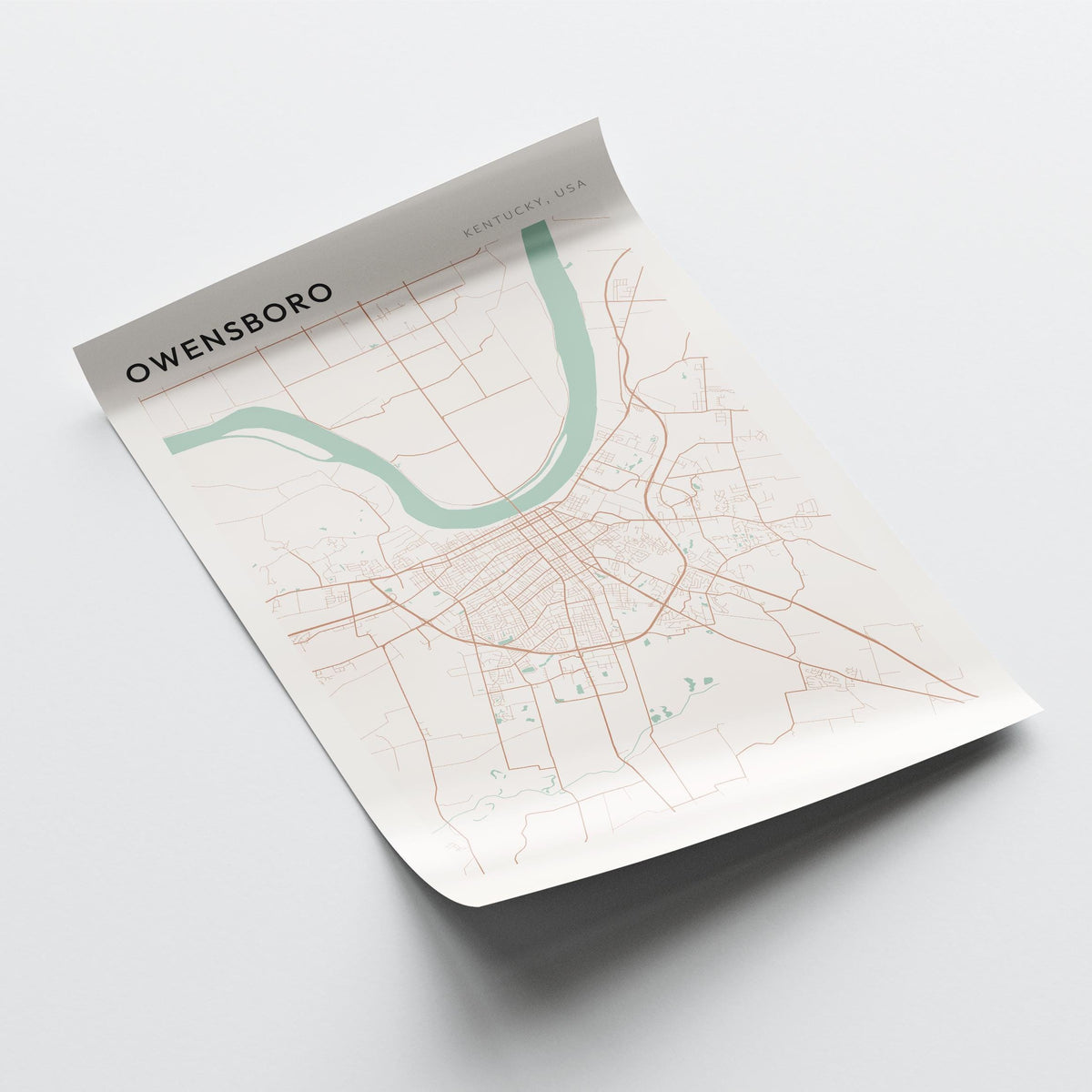 owensboro, kentucky map poster - image 4