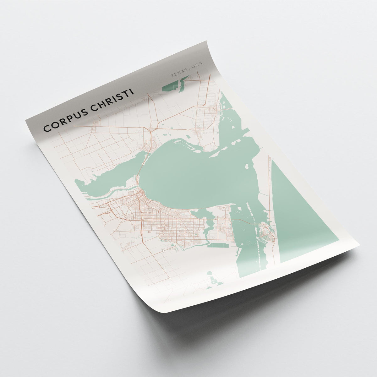 corpus christi, texas map poster - image 4