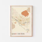 grand junction, colorado map poster - image 1