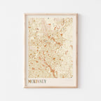 mckinney, texas map poster - image 1
