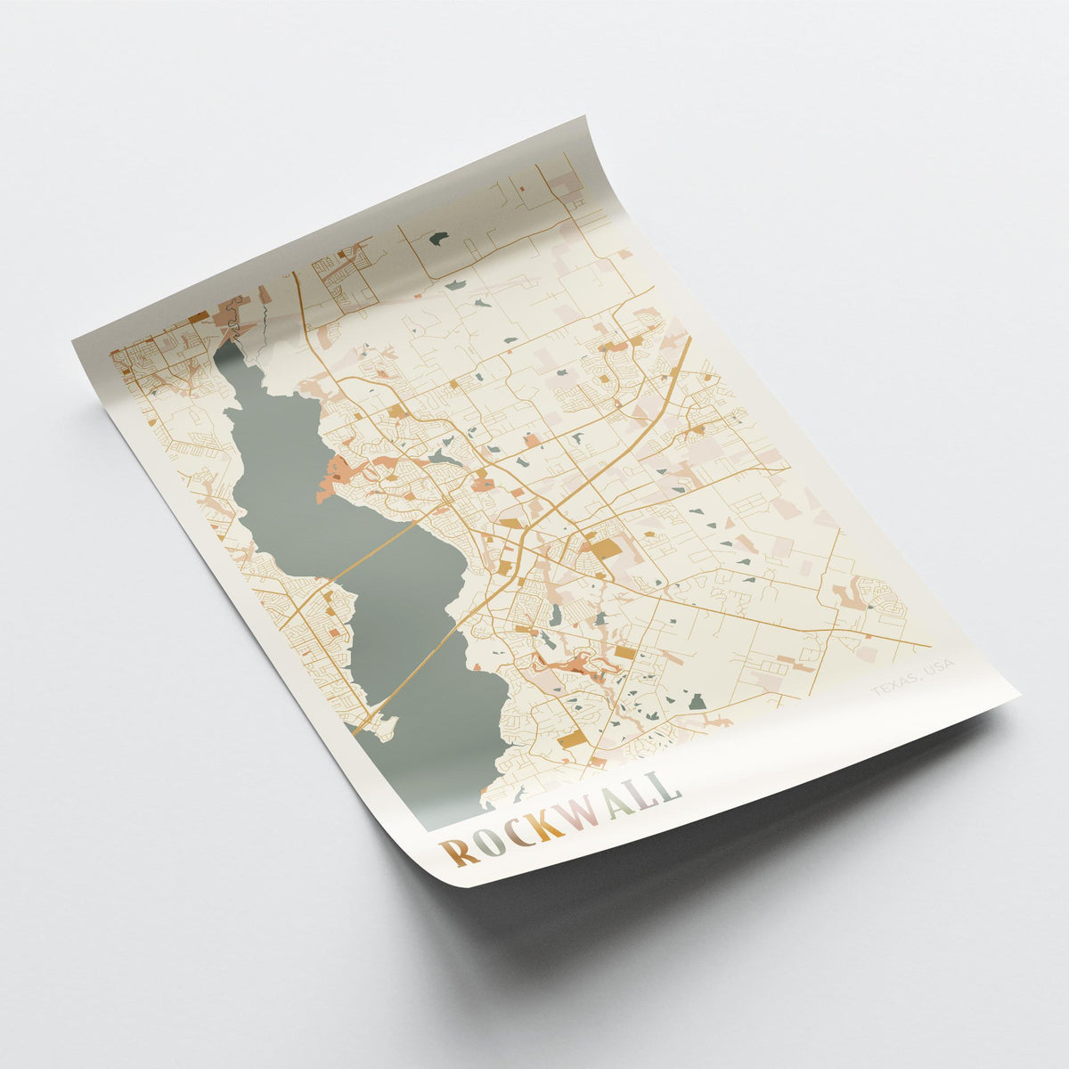rockwall, texas map poster - image 4
