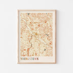 youngstown, ohio map poster - image 1