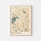 minnetonka, minnesota map poster - image 1