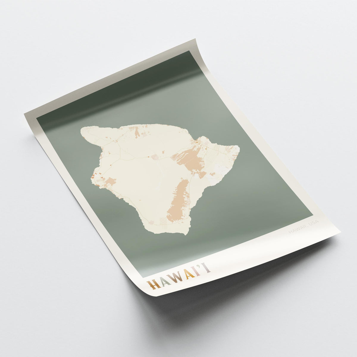 hawai'i, hawai'i map poster - image 4