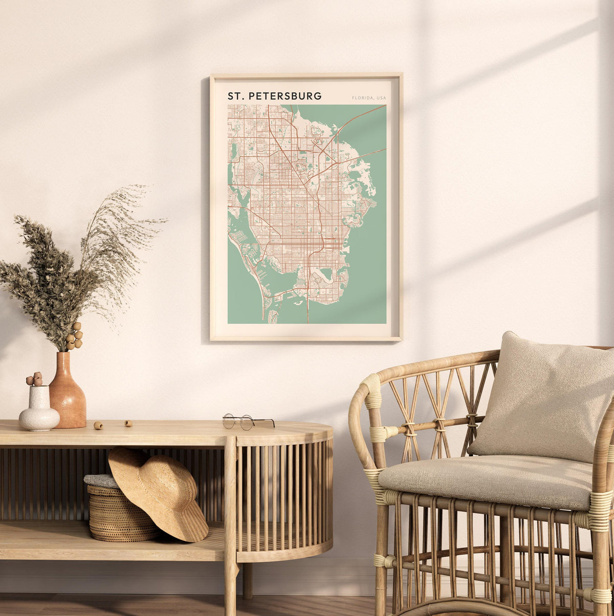st. petersburg, florida map poster - image 3