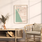playa del rey, california map poster - image 3