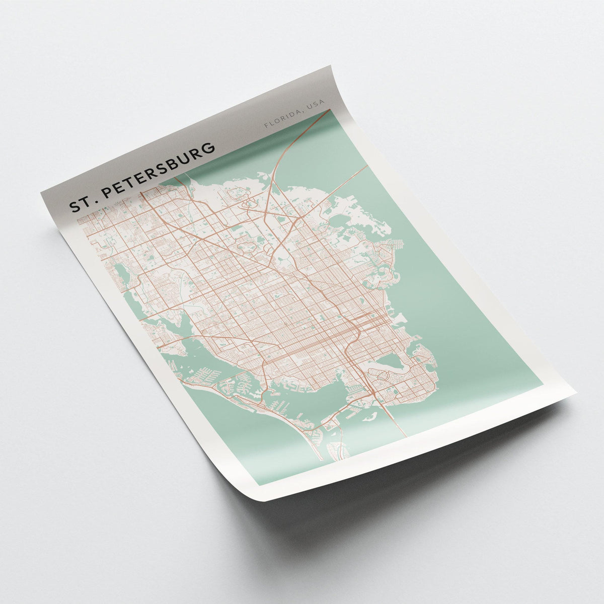 st. petersburg, florida map poster - image 4
