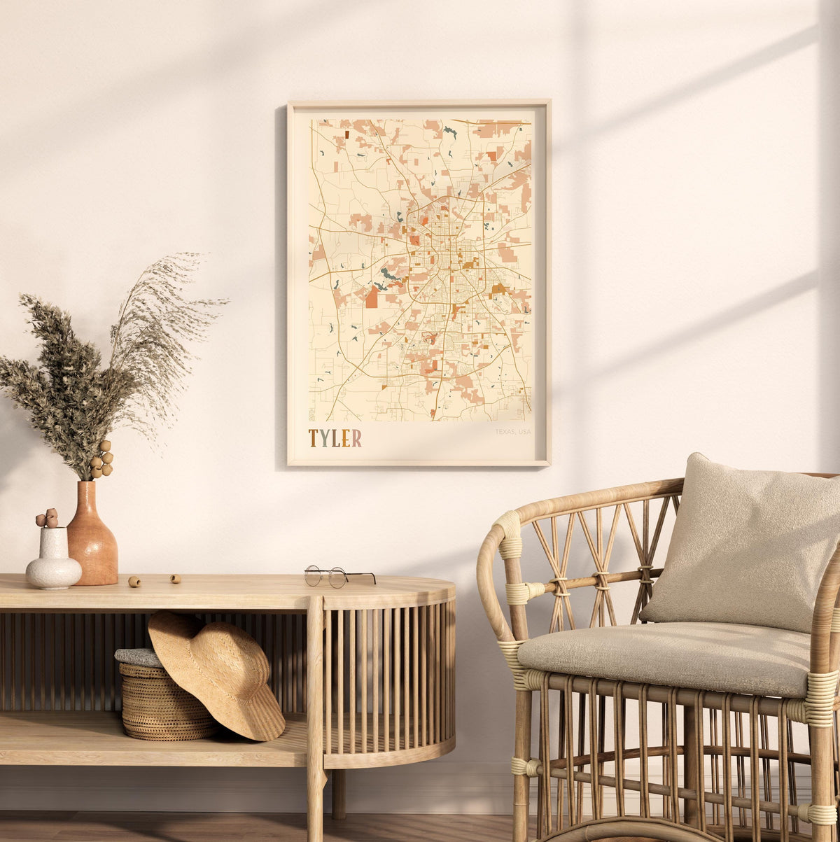 tyler, texas map poster - image 3