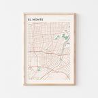 el monte, california map poster - image 1
