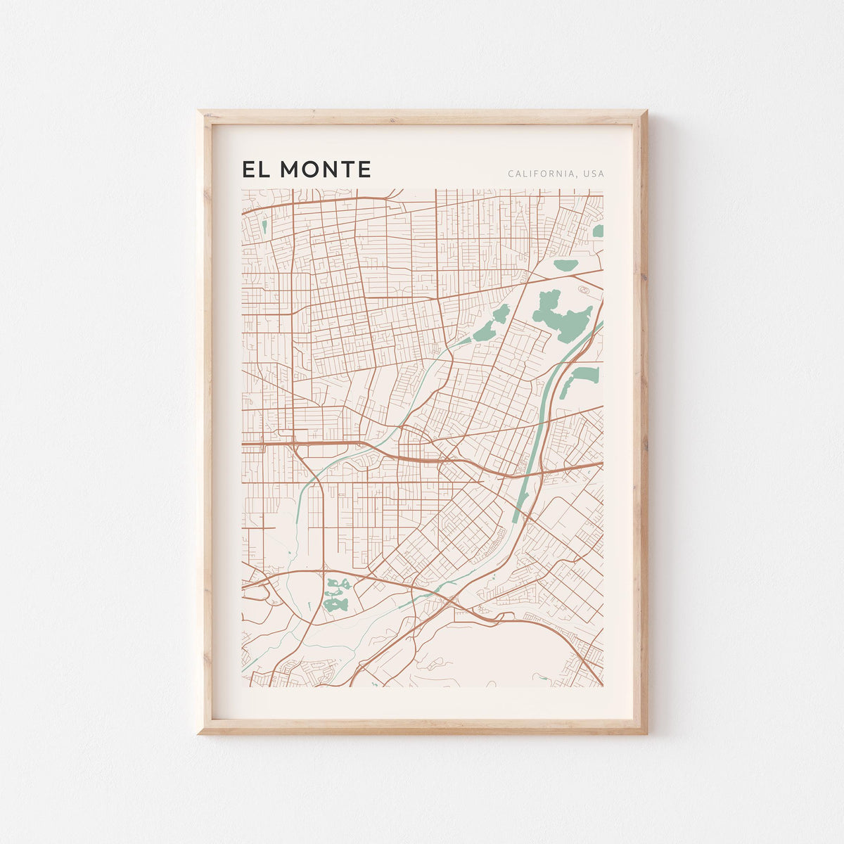 el monte, california map poster - image 1