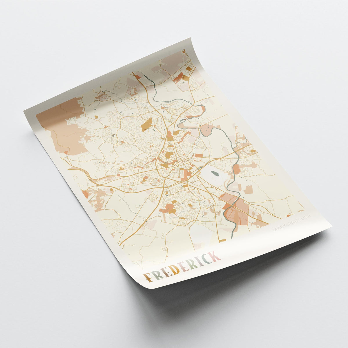 frederick, maryland map poster - image 4