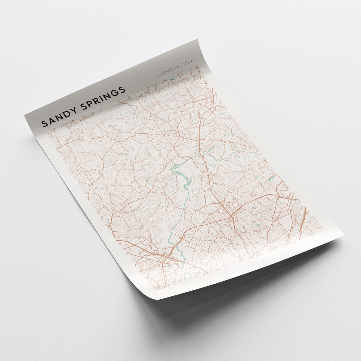 sandy springs, georgia map poster - image 4