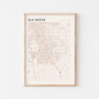 elk grove, california map poster - image 1