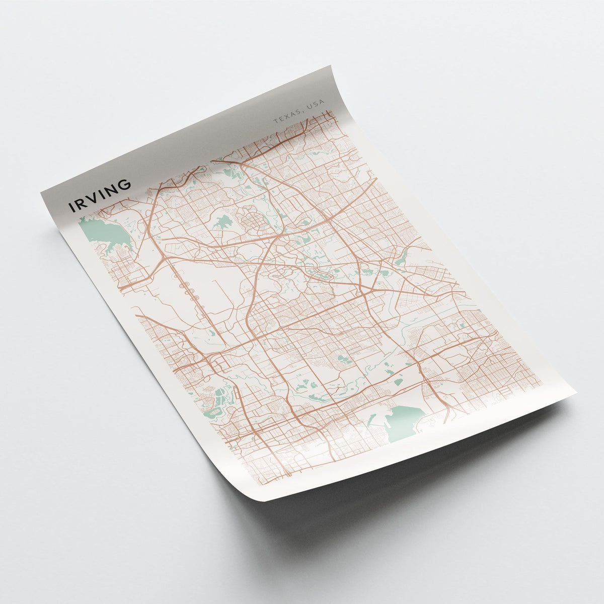irving, texas map poster - image 4