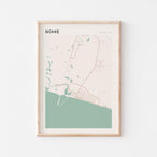 nome, alaska map poster - image 1