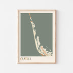 captiva, florida map poster - image 1