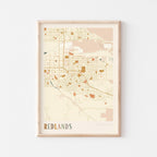 redlands, california map poster - image 1