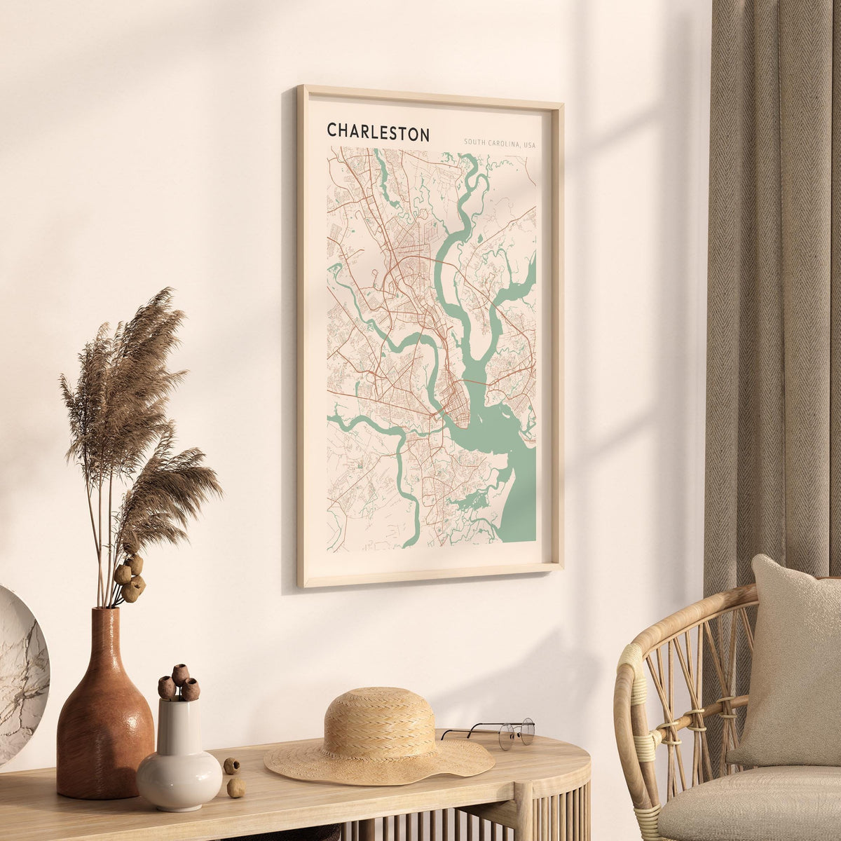 charleston, south carolina map poster - image 2