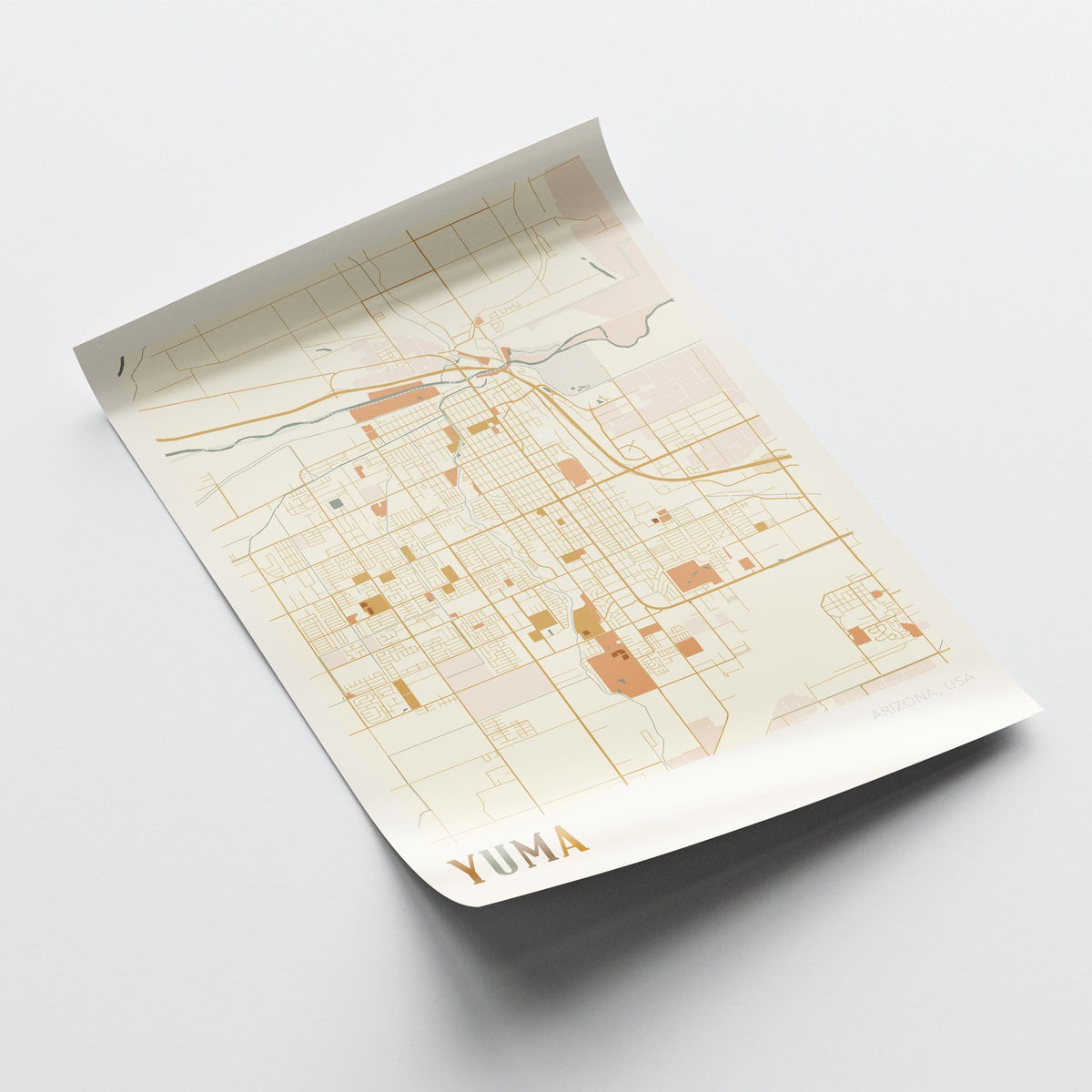 yuma, arizona map poster - image 4