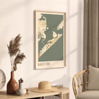 galveston, texas map poster - image 2