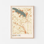 grapevine, texas map poster - image 1