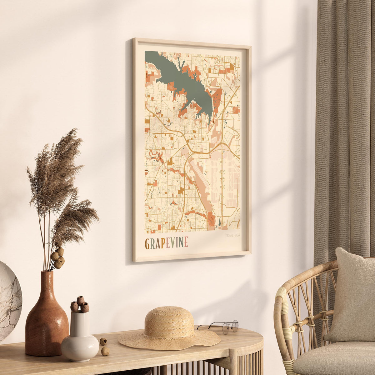 grapevine, texas map poster - image 2