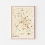 nashua, new hampshire map poster - image 1