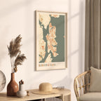 bainbridge island, washington map poster - image 2
